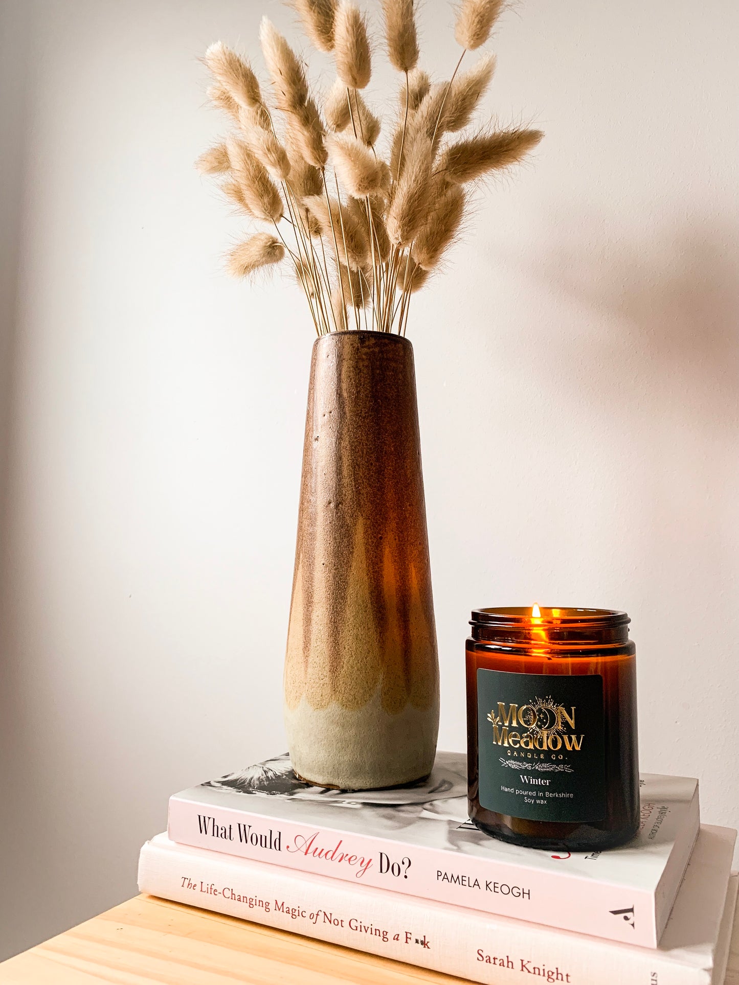 Winter soy wax candle, cinnamon and orange
