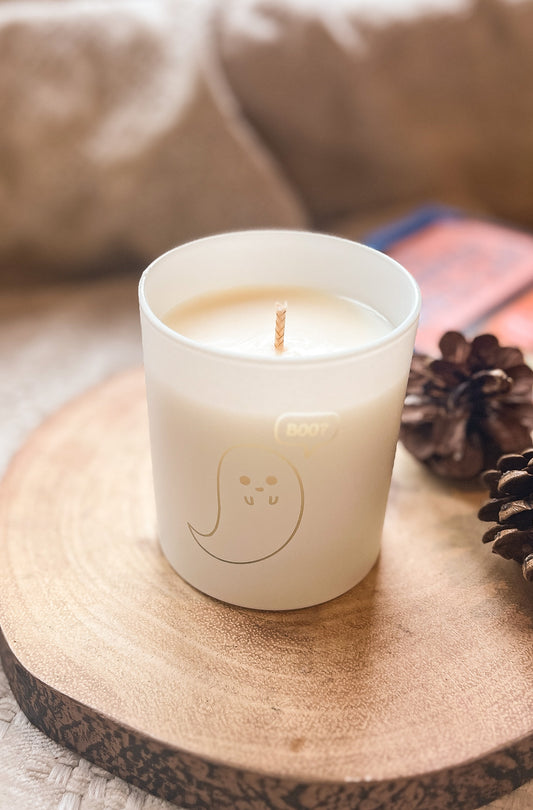 Ghost Halloween candle