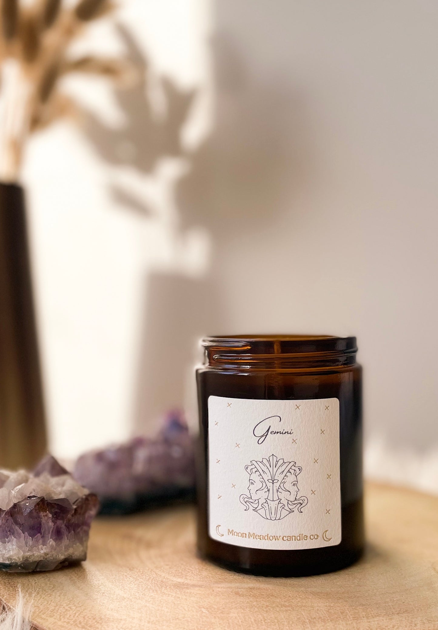 Gemini zodiac candle