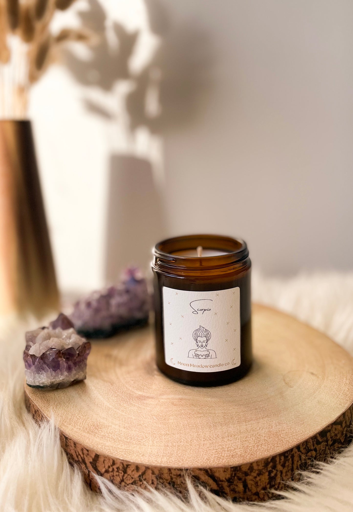 Scorpio zodiac candle