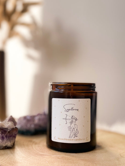 Sagittarius zodiac candle