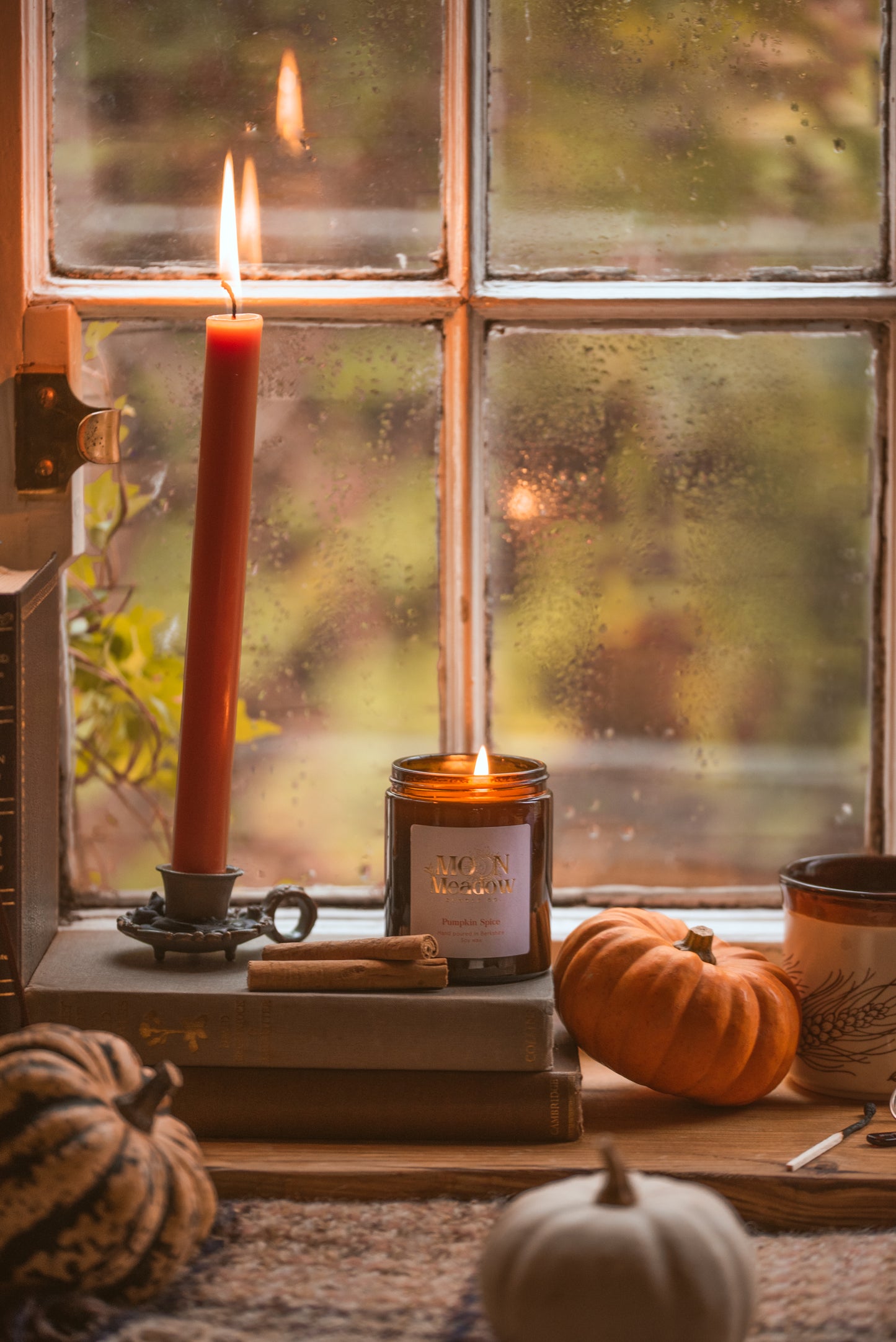 Pumpkin spice soy wax candle