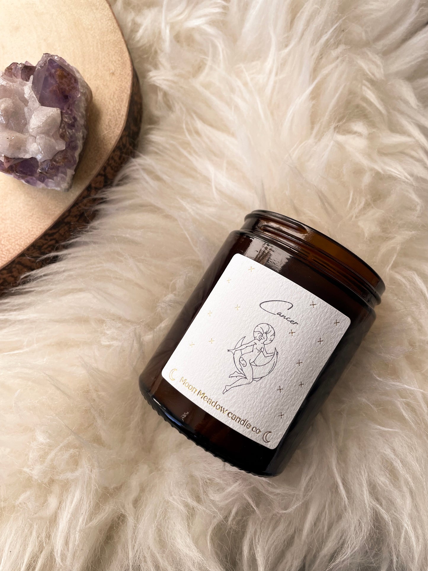 Cancer zodiac candle