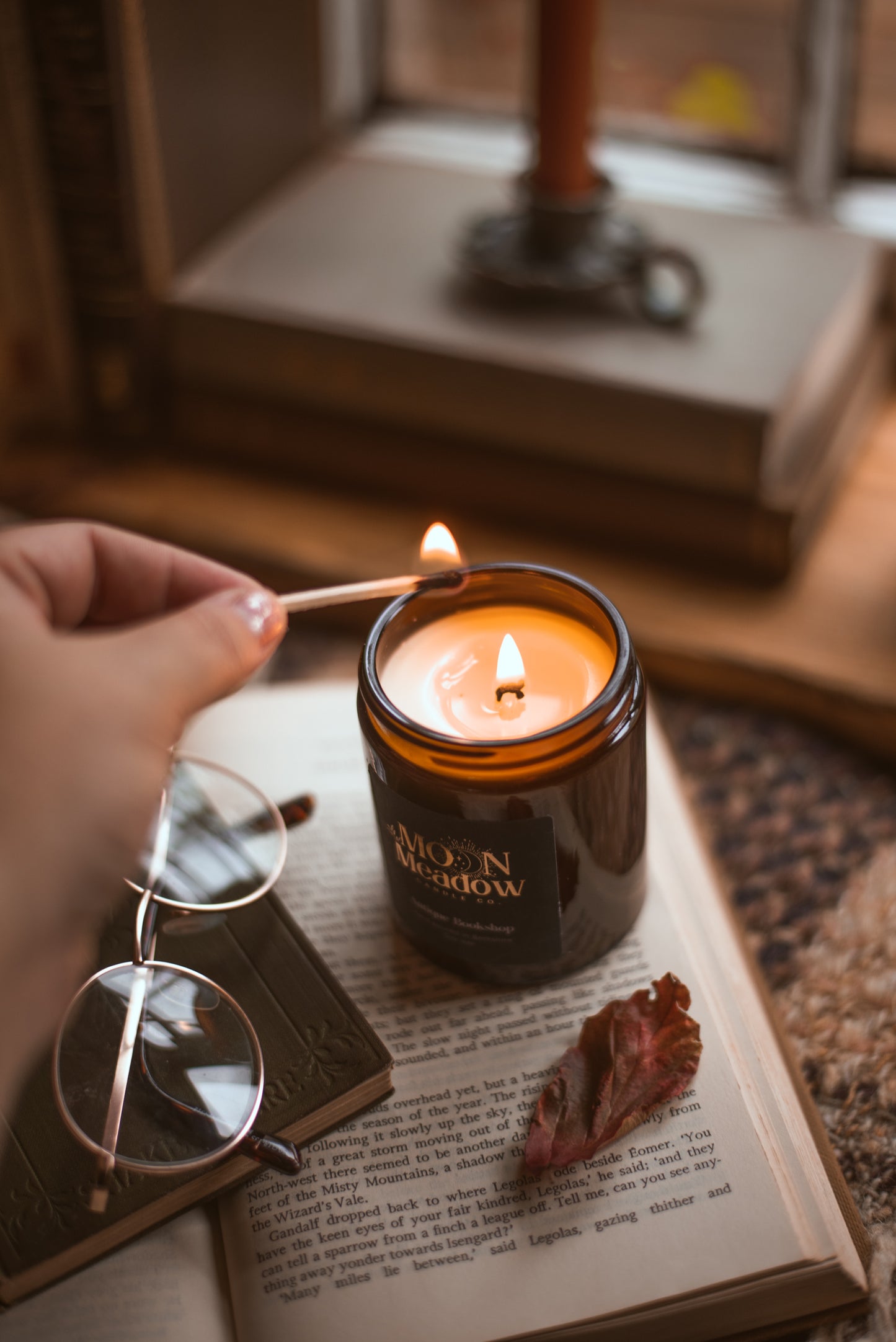 Antique Bookshop soy wax candle