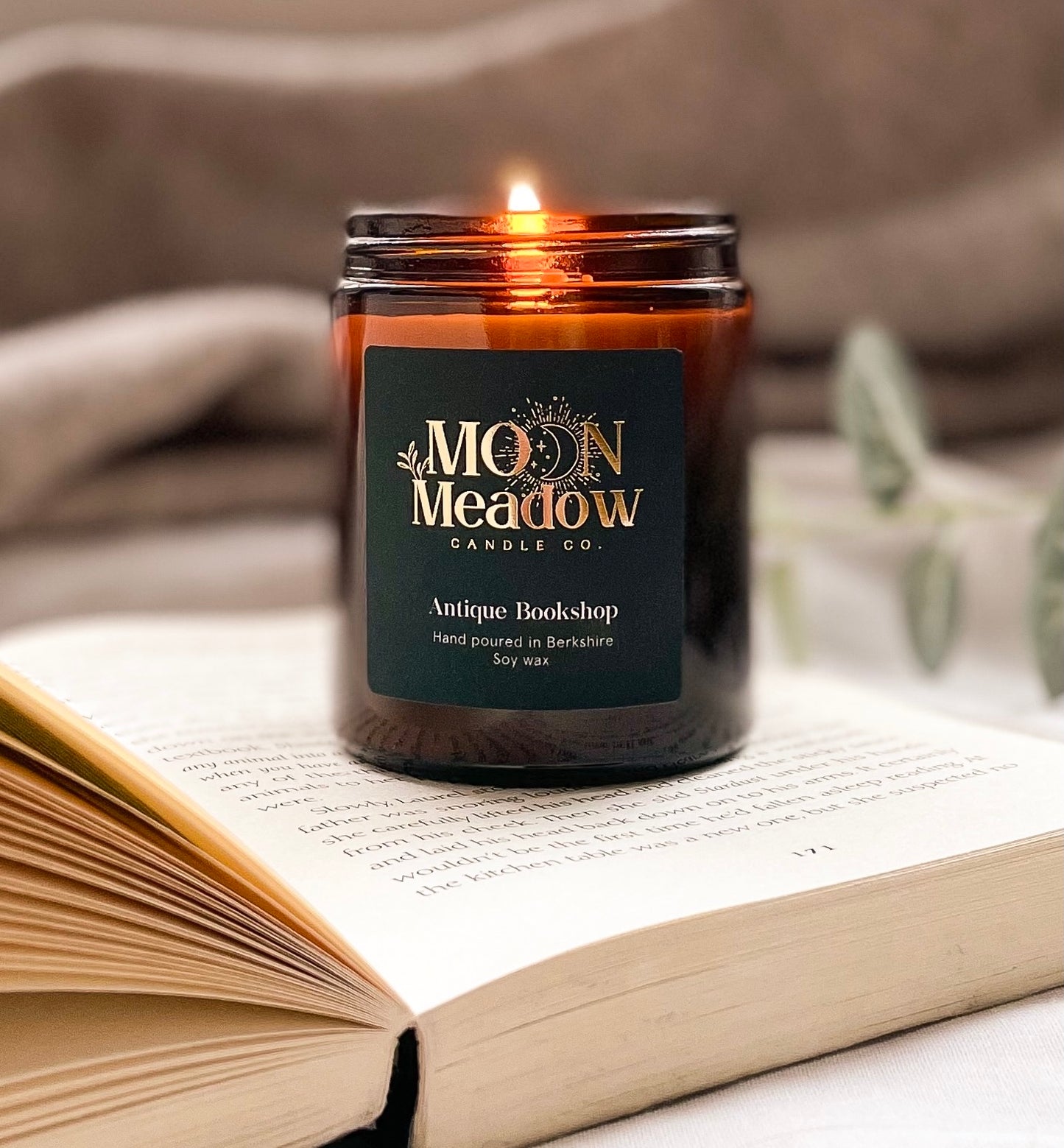 Antique Bookshop soy wax candle