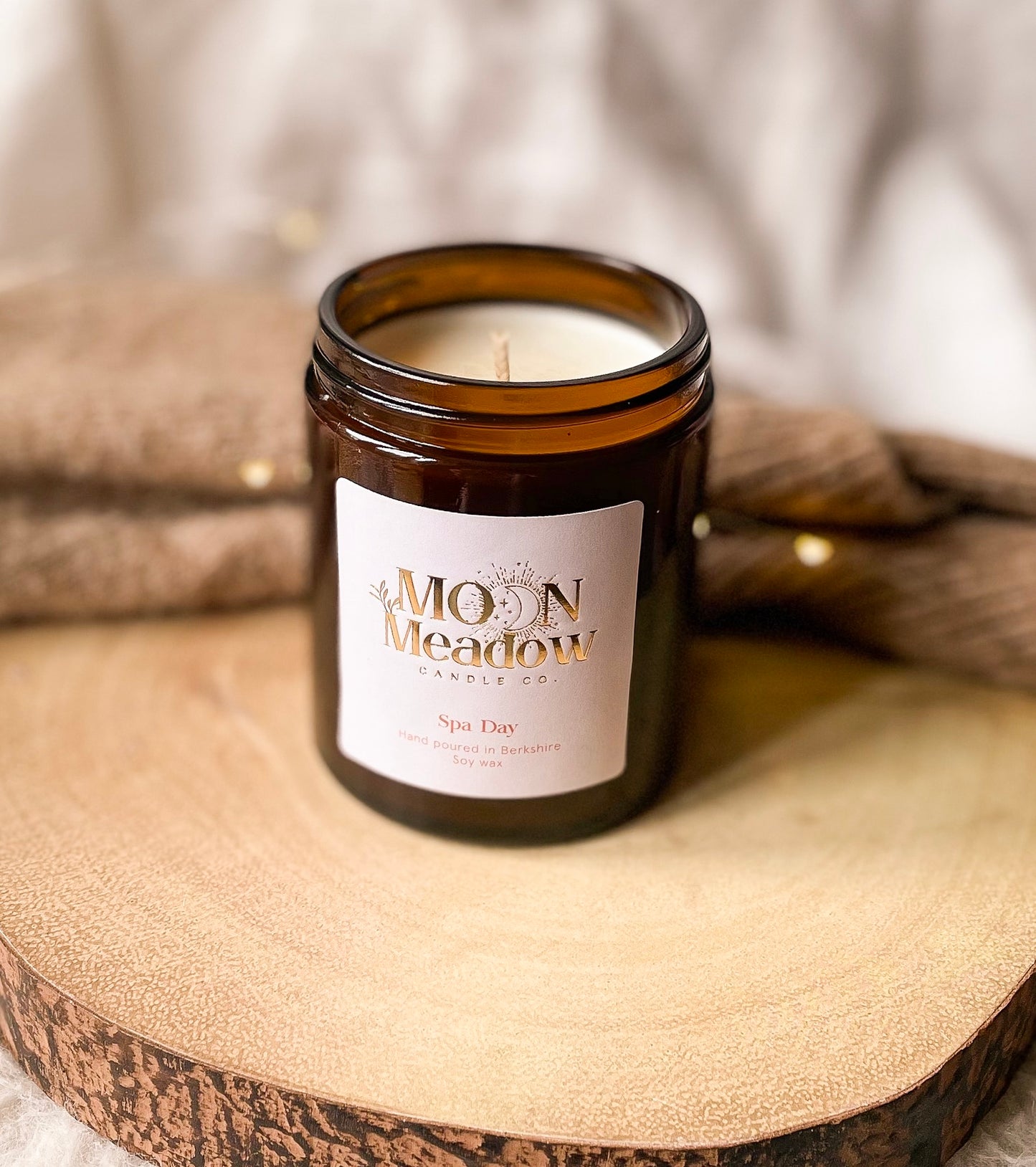 Spa day soy wax candle